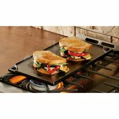 Double Play 16.75 in. Black Cast Iron Reversible Stovetop Griddle by Lodge -Cookware Sales Shop lodge griddles ldpstot 66 1000