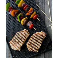 Double Play 16.75 in. Black Cast Iron Reversible Stovetop Griddle by Lodge -Cookware Sales Shop lodge griddles ldpstot 77 1000