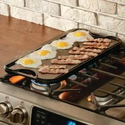 Pro-Grid 20 in. Black Cast Iron Reversible Stovetop Griddle with Handles by Lodge 7 Pro-Grid 20 in. Black Cast Iron Reversible Stovetop Griddle with Handles by Lodge -Cookware Sales Shop lodge griddles lpg13 31 1000
