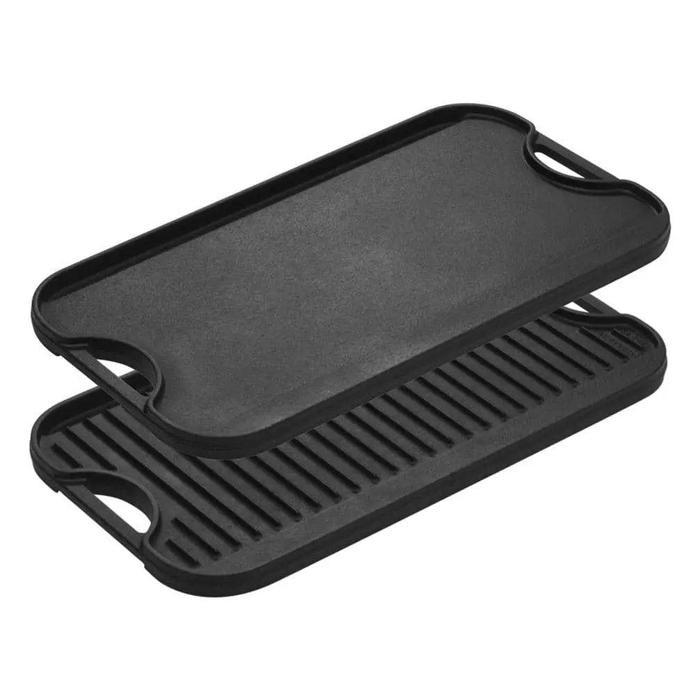 Pro-Grid 20 in. Black Cast Iron Reversible Stovetop Griddle with Handles by Lodge 3 Pro-Grid 20 in. Black Cast Iron Reversible Stovetop Griddle with Handles by Lodge