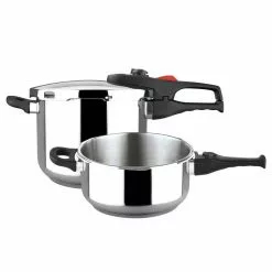 Practika Plus 6.3 Qt. Stainless Steel Stovetop Pressure Cookers by Magefesa