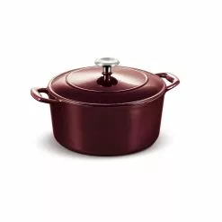 Gourmet 5.5 qt. Round Enameled Cast Iron Dutch Oven in Majolica Red with Lid by Tramontina 13 Gourmet 5.5 qt. Round Enameled Cast Iron Dutch Oven in Majolica Red with Lid by Tramontina -Cookware Sales Shop majolica red tramontina dutch ovens 80131 037ds 1d 1000