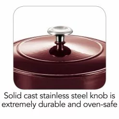 Gourmet 5.5 qt. Round Enameled Cast Iron Dutch Oven in Majolica Red with Lid by Tramontina 14 Gourmet 5.5 qt. Round Enameled Cast Iron Dutch Oven in Majolica Red with Lid by Tramontina -Cookware Sales Shop majolica red tramontina dutch ovens 80131 037ds 66 1000