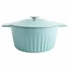 5 qt. Blue Round Enamel Cast Iron Dutch Oven with Lid by Martha Stewart Living 2 5 qt. Blue Round Enamel Cast Iron Dutch Oven with Lid by Martha Stewart Living -Cookware Sales Shop martha blue martha stewart living dutch ovens 127366 02r 64 1000