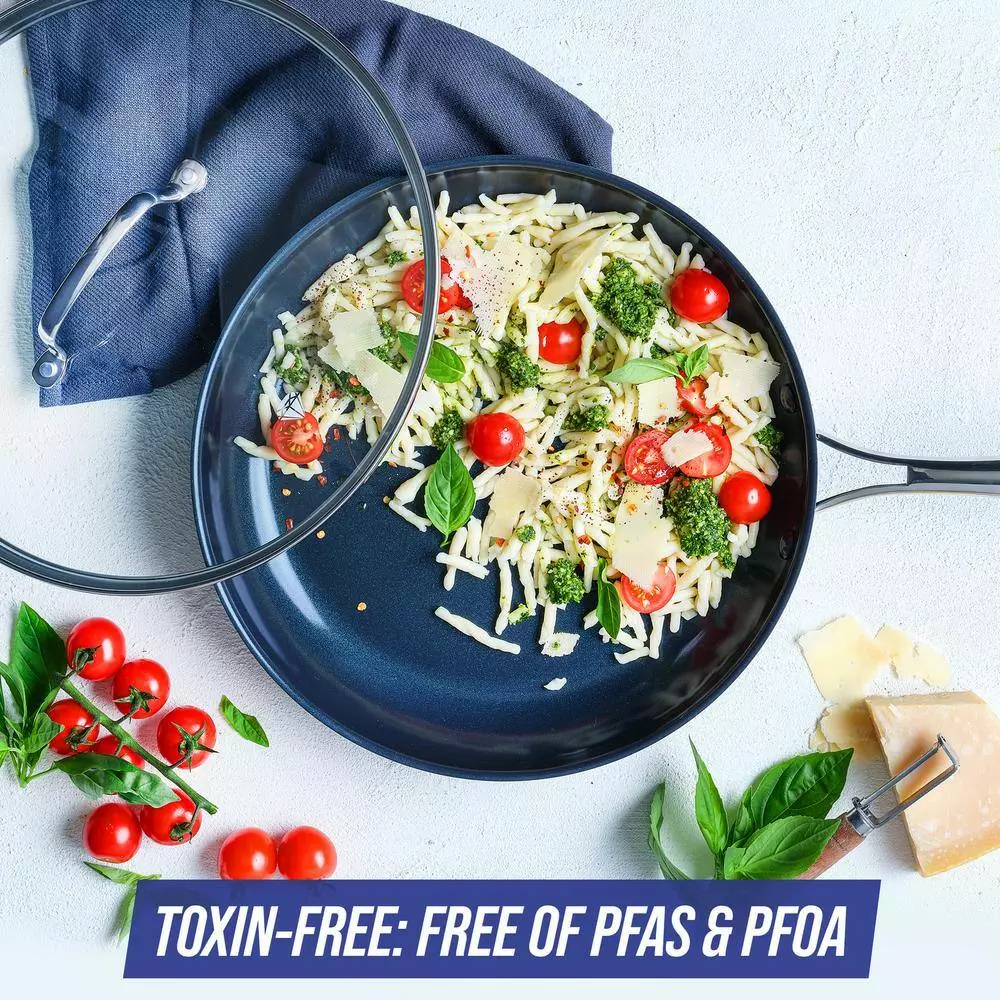 Blue Diamond HD 11 in. Frying Pan with Lid 9 Blue Diamond HD 11 in. Frying Pan with Lid - Image 7