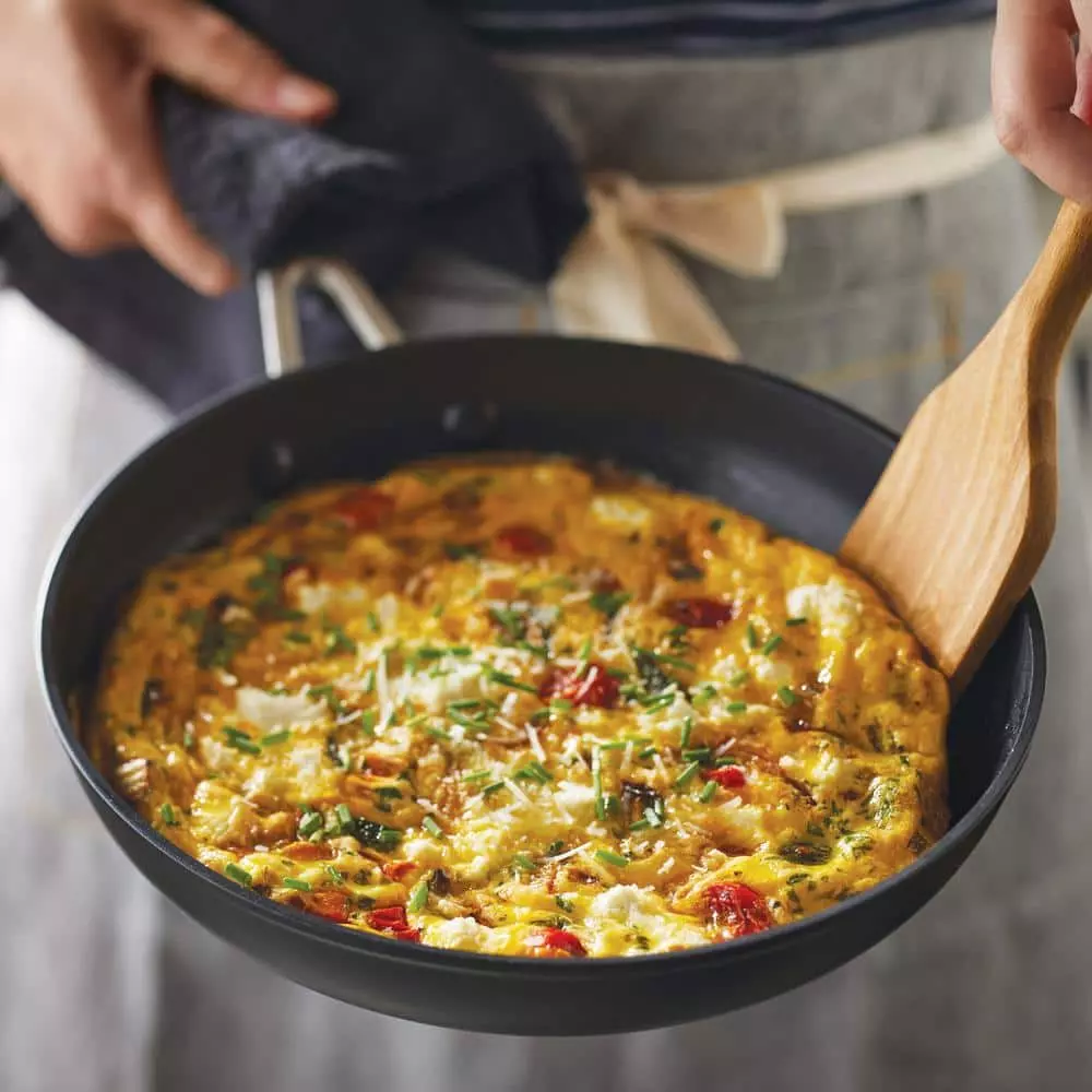 10 in. Hard Anodized Aluminum Nonstick Frying Pan with Lid Black by KitchenAid 11 10 in. Hard Anodized Aluminum Nonstick Frying Pan with Lid Black by KitchenAid - Image 9