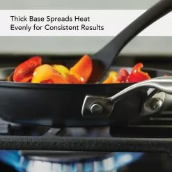 Hard-Anodized Induction 8 .25 and 10 in. Aluminum Nonstick Frying Pan Set Matte Black by KitchenAid -Cookware Sales Shop matte black kitchenaid skillets 80193 4f 1000