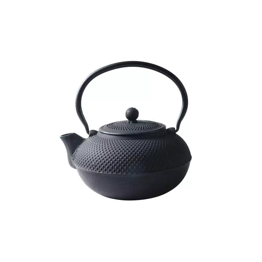 52 oz. Matte Black Cast Iron Saga Teapot by Old Dutch 3 52 oz. Matte Black Cast Iron Saga Teapot by Old Dutch