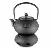 37 oz. Japanese Antique Small Dot Cast Iron Teapot with Warmer by Velaze 1 37 oz. Japanese Antique Small Dot Cast Iron Teapot with Warmer by Velaze -Cookware Sales Shop matte black velaze tea kettles vlz tp02 64 1000