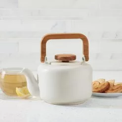 Ceramic Coffee and Tea 8-Cup Matte White Ceramic Teapot with Infuser by BonJour 11 Ceramic Coffee and Tea 8-Cup Matte White Ceramic Teapot with Infuser by BonJour -Cookware Sales Shop matte white bonjour tea kettles 47469 31 1000