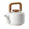 Ceramic Coffee and Tea 8-Cup Matte White Ceramic Teapot with Infuser by BonJour