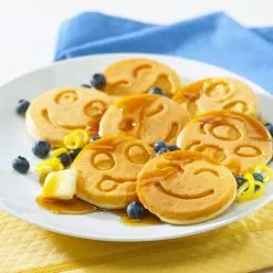 Happy Face Emoji 7 Mold Mini Pancake Maker by MegaChef 12 Happy Face Emoji 7 Mold Mini Pancake Maker by MegaChef -Cookware Sales Shop megachef saute pans 985112158m 1f 1000