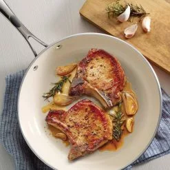 Gourmet Ceramica Deluxe 12 in. Aluminum Ceramic Nonstick Frying Pan in Metallic Black by Tramontina 17 Gourmet Ceramica Deluxe 12 in. Aluminum Ceramic Nonstick Frying Pan in Metallic Black by Tramontina -Cookware Sales Shop metallic black tramontina skillets 80110 020ds 31 1000