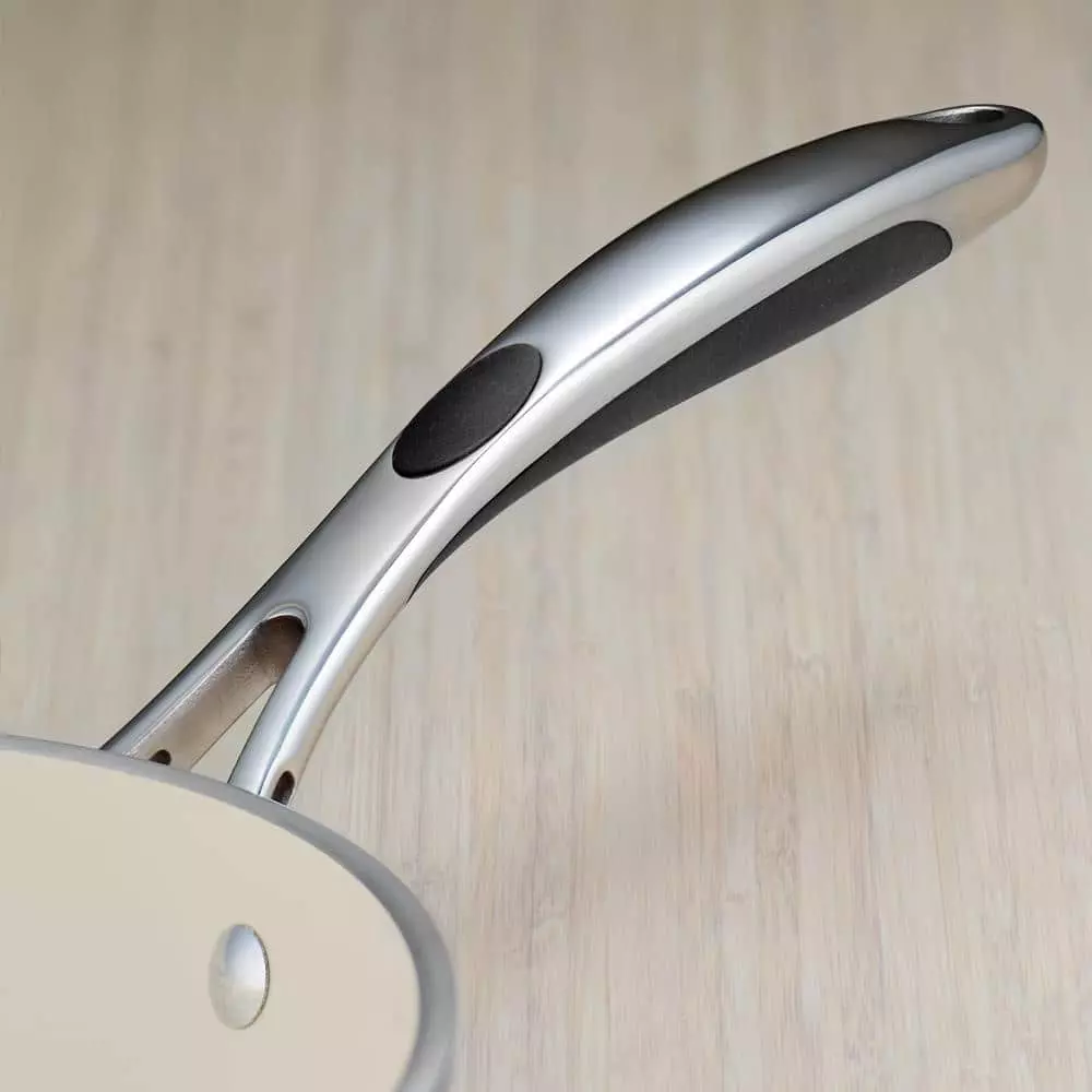 Gourmet Ceramica Deluxe 12 in. Aluminum Ceramic Nonstick Frying Pan in Metallic Black by Tramontina 5 Gourmet Ceramica Deluxe 12 in. Aluminum Ceramic Nonstick Frying Pan in Metallic Black by Tramontina - Image 3