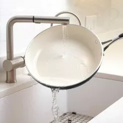 Gourmet Ceramica Deluxe 12 in. Aluminum Ceramic Nonstick Frying Pan in Metallic Black by Tramontina 16 Gourmet Ceramica Deluxe 12 in. Aluminum Ceramic Nonstick Frying Pan in Metallic Black by Tramontina -Cookware Sales Shop metallic black tramontina skillets 80110 020ds 76 1000