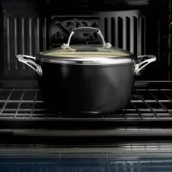 Gourmet Ceramica Deluxe 12 in. Aluminum Ceramic Nonstick Frying Pan in Metallic Black by Tramontina 15 Gourmet Ceramica Deluxe 12 in. Aluminum Ceramic Nonstick Frying Pan in Metallic Black by Tramontina -Cookware Sales Shop metallic black tramontina skillets 80110 020ds fa 1000