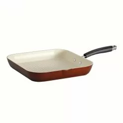 Style Ceramica 12 in. Aluminum Ceramic Nonstick Grill Pan in Metallic Copper by Tramontina