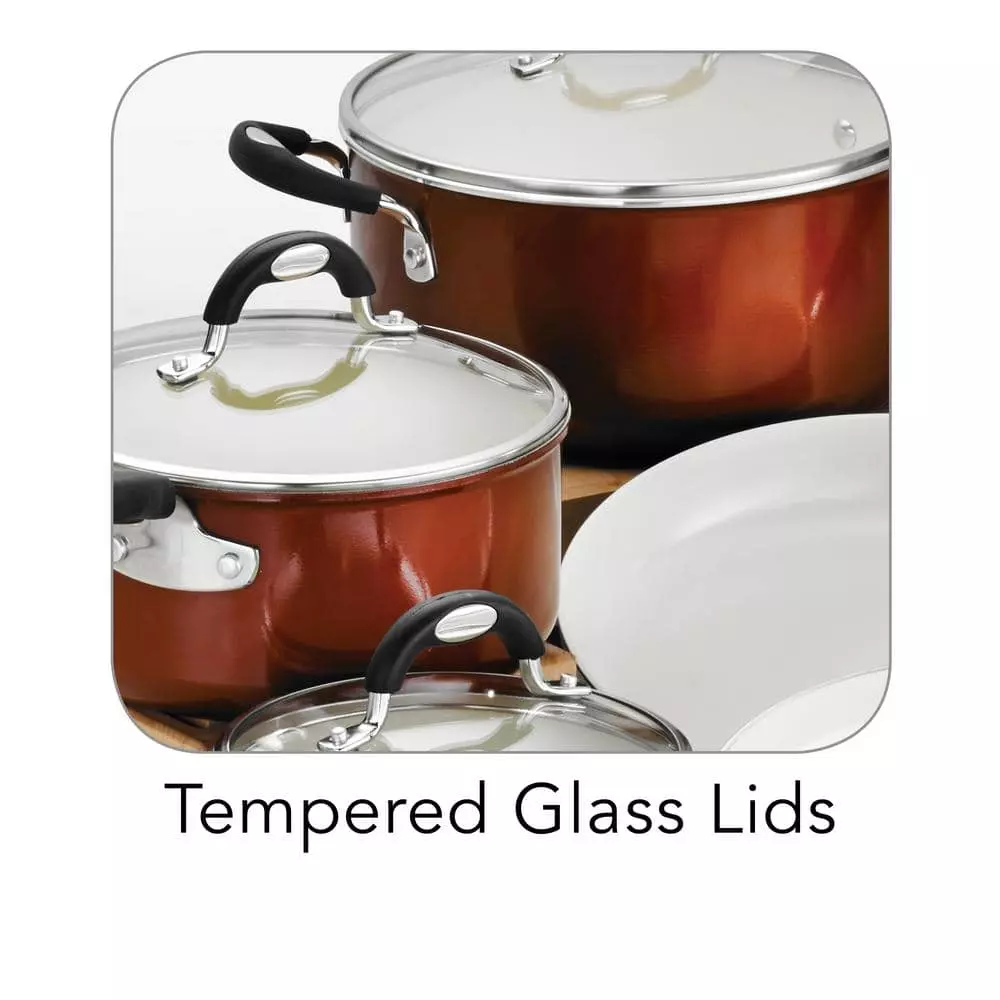 Style Ceramica 10-Piece Aluminum Ceramic Nonstick Cookware Set in Metallic Copper by Tramontina 5 Style Ceramica 10-Piece Aluminum Ceramic Nonstick Cookware Set in Metallic Copper by Tramontina - Image 3