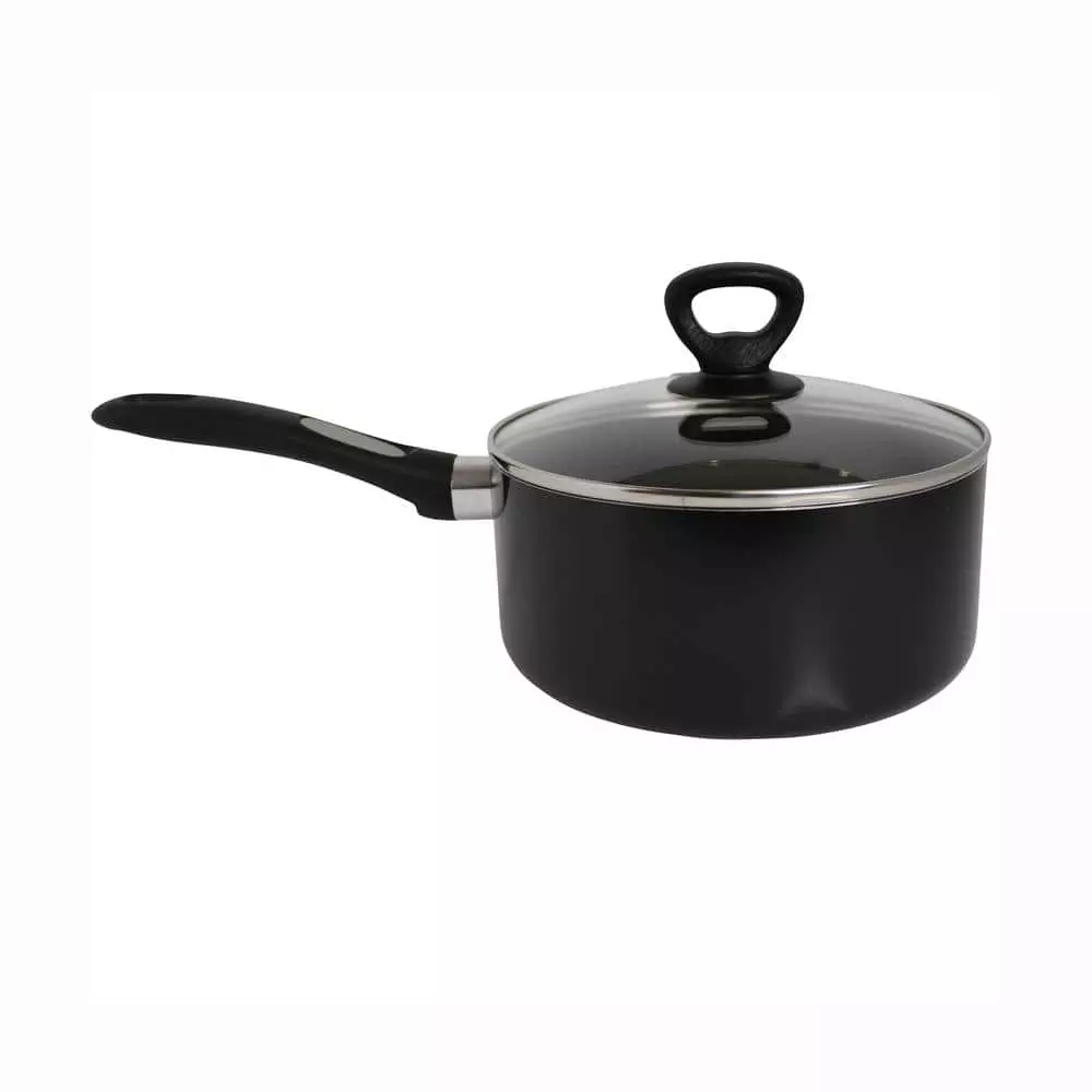 3 qt. Aluminum Nonstick Sauce Pan in Black by Mirro 3 3 qt. Aluminum Nonstick Sauce Pan in Black by Mirro