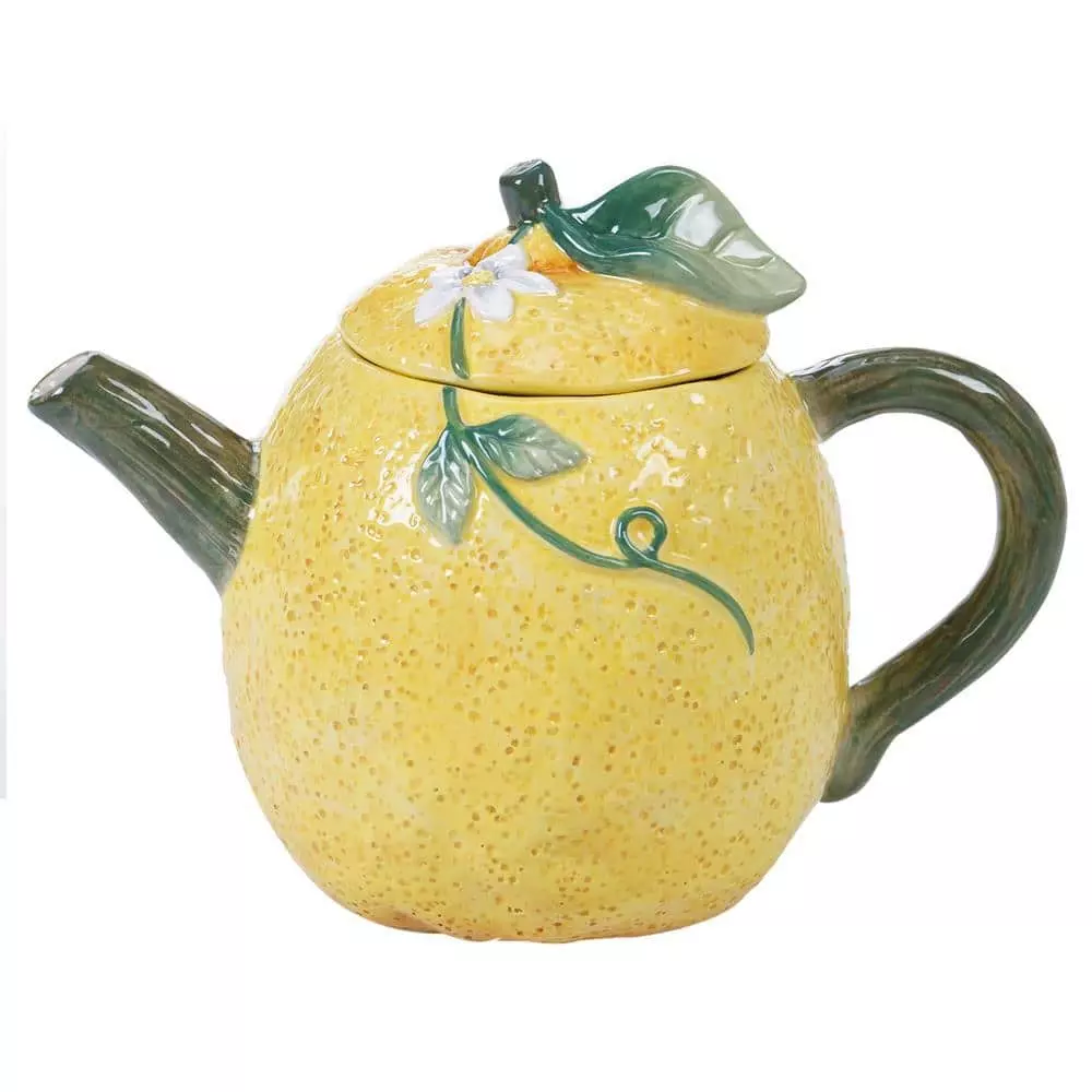 24 oz. Citron 3-D Multi-Colored Lemon Teapot by Certified International 3 24 oz. Citron 3-D Multi-Colored Lemon Teapot by Certified International