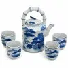 Landscape Blue and White Porcelain Tea Set by Oriental Furniture -Cookware Sales Shop multi oriental furniture tea kettles bw teaset bwls 64 1000