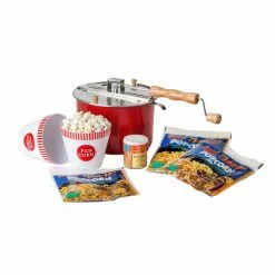 4-Piece Aluminum Multi-Colored Popcorn Popper Set by Whirley Pop