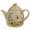 Bee Sweet Beehive 3D 32 oz. 3-Cup Multicolored Teapot by Certified International