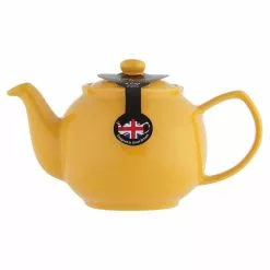 6-Cup Mustard Stoneware Teapot by PRICEĀ &Ā KENSINGTON