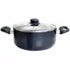 Anetta 5 qt. Nonstick Aluminum Dutch Oven with Lid in Navy Blue by Oster -Cookware Sales Shop navy oster dutch ovens 985117243m 64 1000