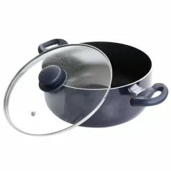 Anetta 5 qt. Nonstick Aluminum Dutch Oven with Lid in Navy Blue by Oster 8 Anetta 5 qt. Nonstick Aluminum Dutch Oven with Lid in Navy Blue by Oster -Cookware Sales Shop navy oster dutch ovens 985117243m c3 1000