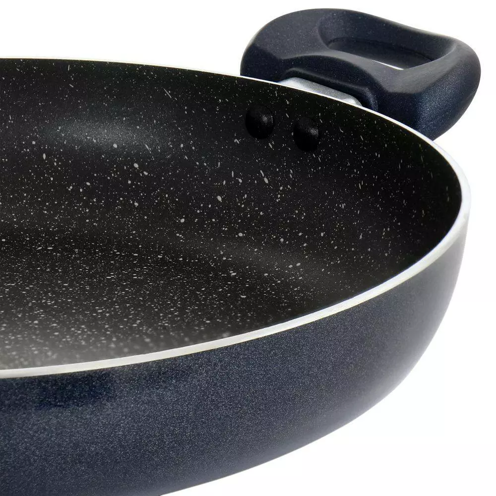 Anetta 3.5 qt. Nonstick Aluminum Saute Pan with Lid in Navy Blue by Oster 6 Anetta 3.5 qt. Nonstick Aluminum Saute Pan with Lid in Navy Blue by Oster - Image 4