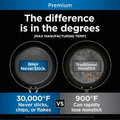 8 qt. Foodi NeverStick Premium Aluminum and Stainless Steel Stock Pot with Glass Lid by NINJA 14 8 qt. Foodi NeverStick Premium Aluminum and Stainless Steel Stock Pot with Glass Lid by NINJA -Cookware Sales Shop ninja stock pots c30480 c3 1000