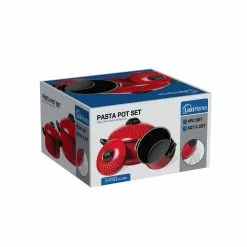 High-Quality Carbon Steel 2 qt. and 4 qt. Pasta Stock Pot - 4-piece. Set by Lexi Home -Cookware Sales Shop nonstick stock pots mw2875 fa 1000