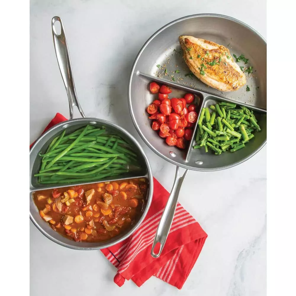 2.5 qt. Aluminum 2-in-1 Divided Sauce Pan by Nordic Ware 5 2.5 qt. Aluminum 2-in-1 Divided Sauce Pan by Nordic Ware - Image 3