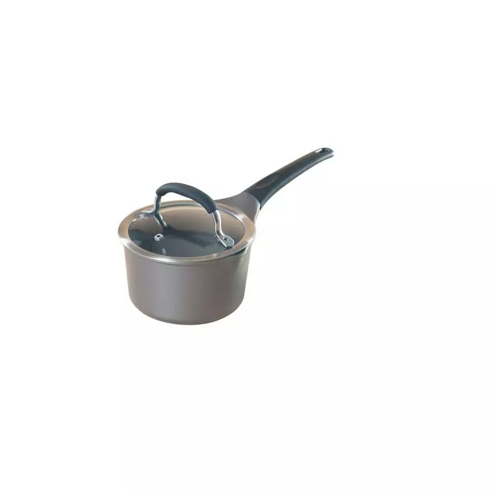 Pro Cast 1.5 qt. Cast Aluminum Nonstick Sauce Pot in Gray with Glass Lid by Nordic Ware 3 Pro Cast 1.5 qt. Cast Aluminum Nonstick Sauce Pot in Gray with Glass Lid by Nordic Ware