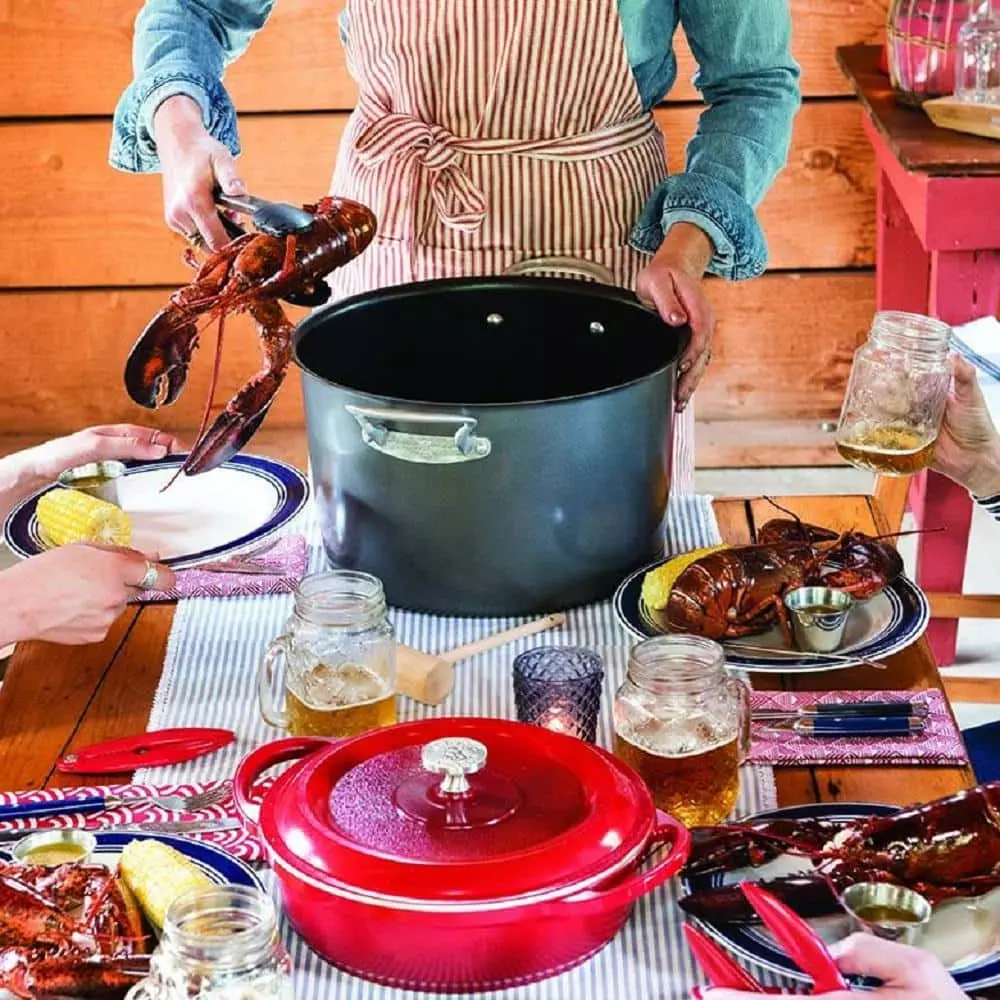 20 qt. Steel Nonstick Stock Pot in Stainless Steel by Nordic Ware 4 20 qt. Steel Nonstick Stock Pot in Stainless Steel by Nordic Ware - Image 2