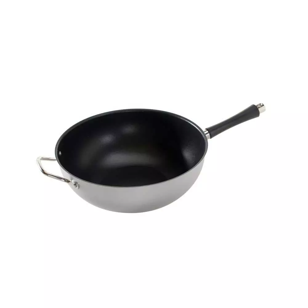 Rangeware 12.5 Steel Nonstick Wok in Black by Nordic Ware 3 Rangeware 12.5 Steel Nonstick Wok in Black by Nordic Ware