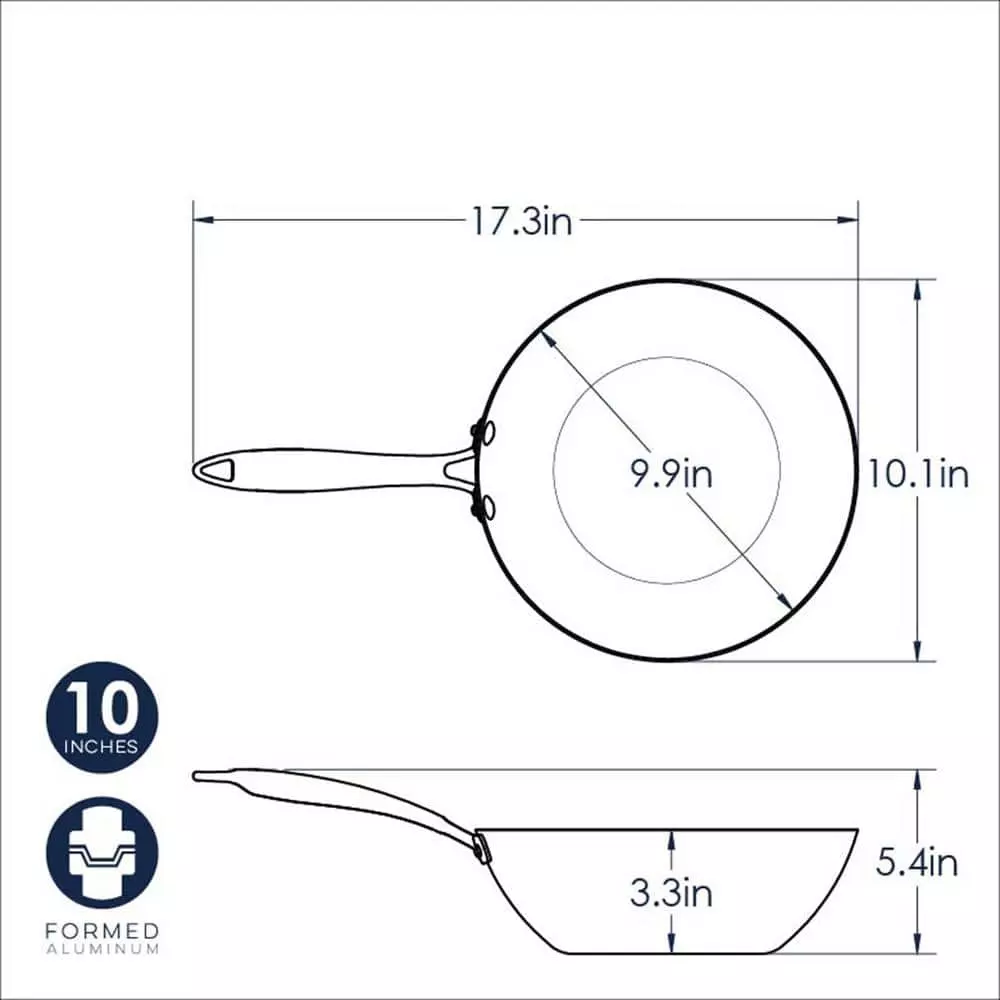 Medium 10 in. D Aluminized Steel Gas, Induction, Ceramic and Glass Compatible Spun Wok by Nordic Ware 6 Medium 10 in. D Aluminized Steel Gas, Induction, Ceramic and Glass Compatible Spun Wok by Nordic Ware - Image 4