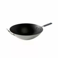 Restaurant 14 in. Aluminum Nonstick Wok in Silver by Nordic Ware