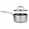 2 qt. Sauce Pot with Glass Lid Triply Stainless Steel Cookware DAKIN Etching Non-Stick Coating Inside and Outside by NutriChef 1 2 qt. Sauce Pot with Glass Lid Triply Stainless Steel Cookware DAKIN Etching Non-Stick Coating Inside and Outside by NutriChef -Cookware Sales Shop nutrichef stock pots nc3psp 64 1000