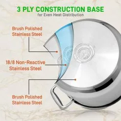 19 qt. Stainless Steel Cookware Stock Pot Heavy Duty Induction Pot Soup Pot with Lid by NutriChef 14 19 qt. Stainless Steel Cookware Stock Pot Heavy Duty Induction Pot Soup Pot with Lid by NutriChef -Cookware Sales Shop nutrichef stock pots ncsp20 44 1000