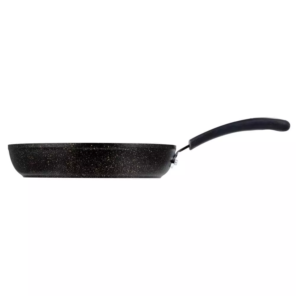 Stone Earth 12 in. Aluminum Ceramic Nonstick Frying Pan in Obsidian Gold by Ozeri 5 Stone Earth 12 in. Aluminum Ceramic Nonstick Frying Pan in Obsidian Gold by Ozeri - Image 3