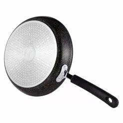 Stone Earth 12 in. Aluminum Ceramic Nonstick Frying Pan in Obsidian Gold by Ozeri 14 Stone Earth 12 in. Aluminum Ceramic Nonstick Frying Pan in Obsidian Gold by Ozeri -Cookware Sales Shop obsidian gold ozeri skillets zp20 30 c3 1000