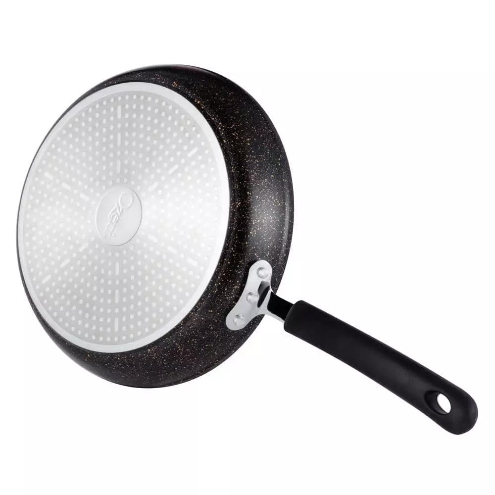 Stone Earth 12 in. Aluminum Ceramic Nonstick Frying Pan in Obsidian Gold by Ozeri 6 Stone Earth 12 in. Aluminum Ceramic Nonstick Frying Pan in Obsidian Gold by Ozeri - Image 4