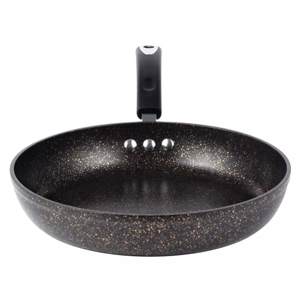 Stone Earth 12 in. Aluminum Ceramic Nonstick Frying Pan in Obsidian Gold by Ozeri 10 Stone Earth 12 in. Aluminum Ceramic Nonstick Frying Pan in Obsidian Gold by Ozeri - Image 8