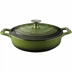 PRO Range 5-Piece Cast Iron Cookware Set in Olive Green by La Cuisine 11 PRO Range 5-Piece Cast Iron Cookware Set in Olive Green by La Cuisine -Cookware Sales Shop olive green la cuisine pot pan sets lc 2750mb 1f 1000