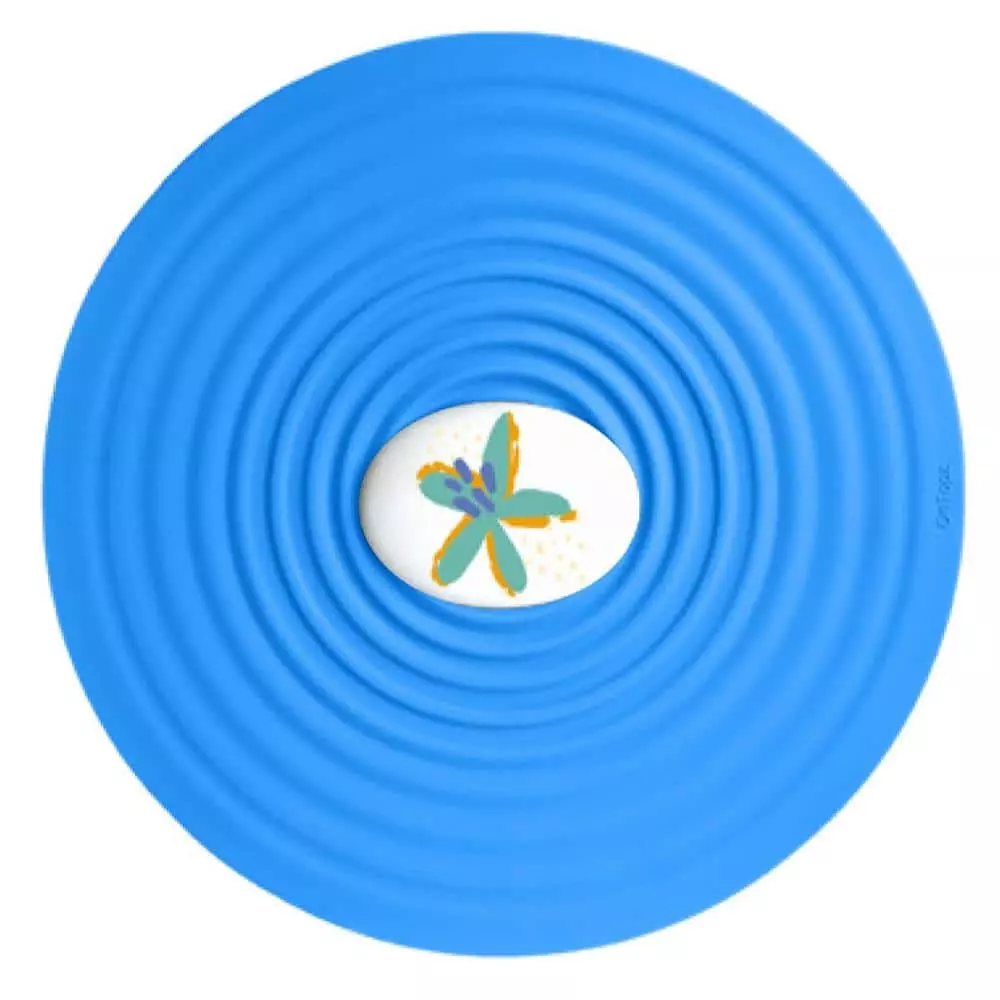 6.5" Silicone Food Topper with Flower Design Pebble by ONTOPZ 3 6.5" Silicone Food Topper with Flower Design Pebble by ONTOPZ