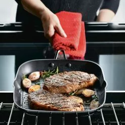 Hard Anodized Nonstick 11.25 in. Hard Anodized Aluminum Nonstick Grill Pan in Onyx by KitchenAid 16 Hard Anodized Nonstick 11.25 in. Hard Anodized Aluminum Nonstick Grill Pan in Onyx by KitchenAid -Cookware Sales Shop onyx kitchenaid grill pans 84808 fa 1000