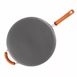 Classic Brights 14 in. Hard-Anodized Aluminum Nonstick Skillet in Orange and Gray by Rachael Ray 14 Classic Brights 14 in. Hard-Anodized Aluminum Nonstick Skillet in Orange and Gray by Rachael Ray -Cookware Sales Shop orange and gray rachael ray skillets 87597 1d 1000
