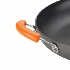 Classic Brights 14 in. Hard-Anodized Aluminum Nonstick Skillet in Orange and Gray by Rachael Ray 20 Classic Brights 14 in. Hard-Anodized Aluminum Nonstick Skillet in Orange and Gray by Rachael Ray -Cookware Sales Shop orange and gray rachael ray skillets 87597 76 1000